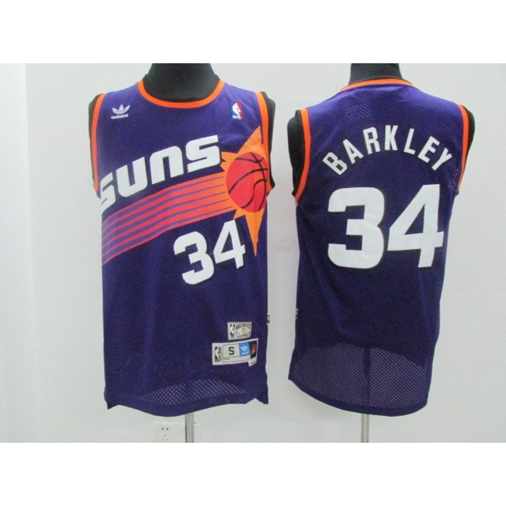 Men's Phoenix Suns Charles Barkley #34 Adidas Purple Swingman NBA Jersey-Pro Kit Vault | Brand New 26/27 Sports Jerseys